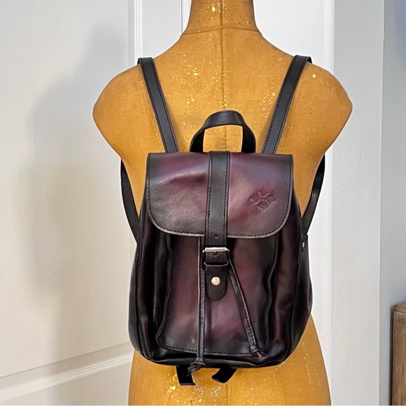 Patricia Nash Bags Patricia Nash Leather Backpack Black And Red